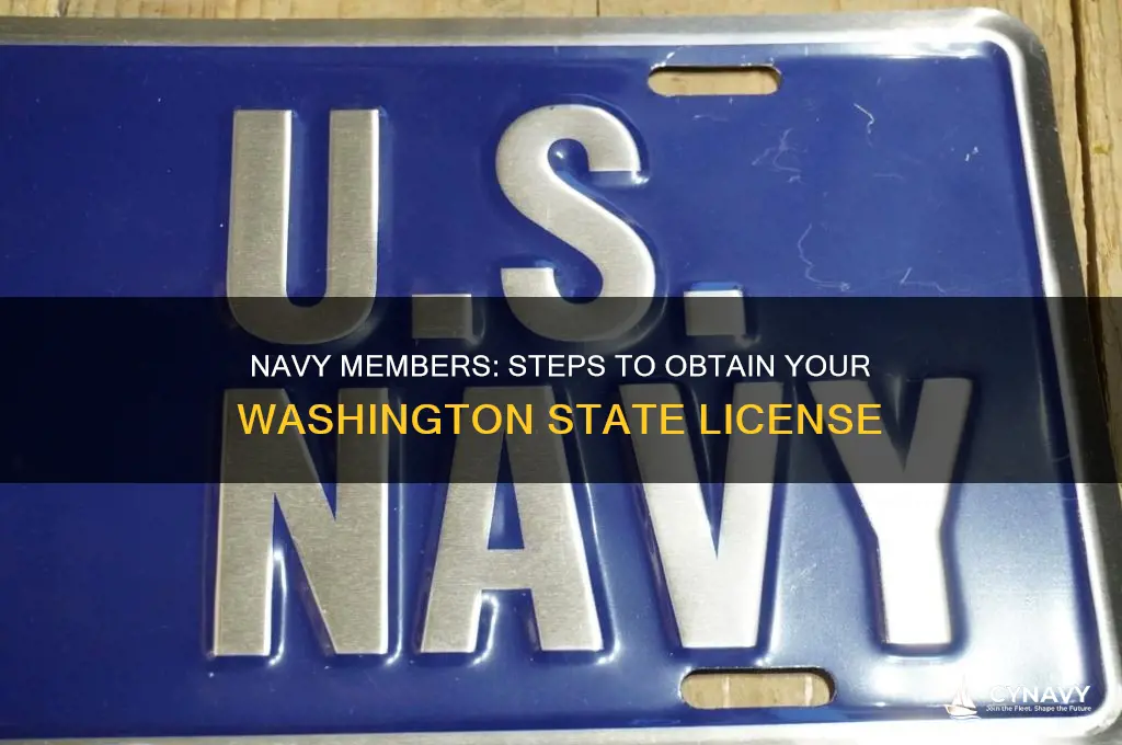 how to get a washington license in the navy