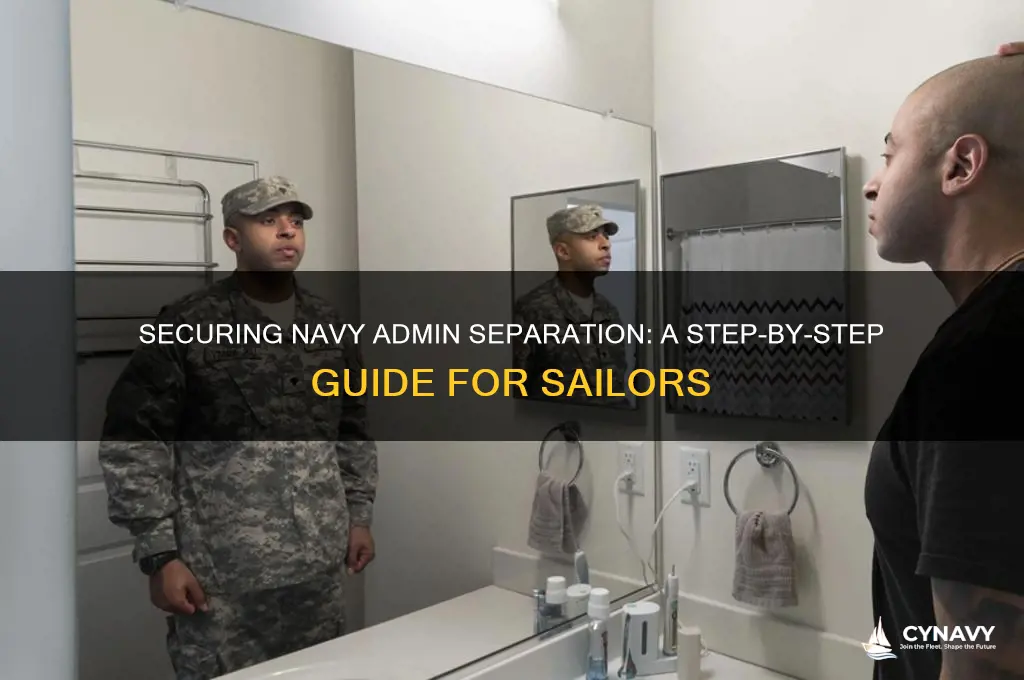 how to get admin sep from the navy