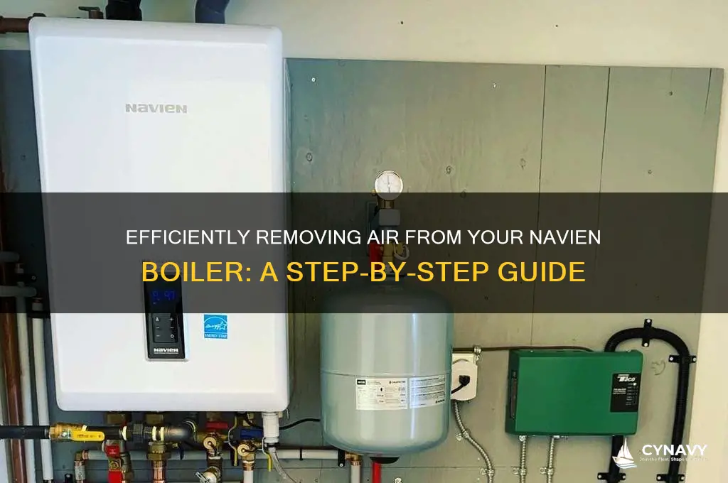 how to get air out of navien boiler