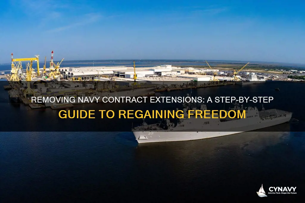 how to get an extension taken off your navy contract