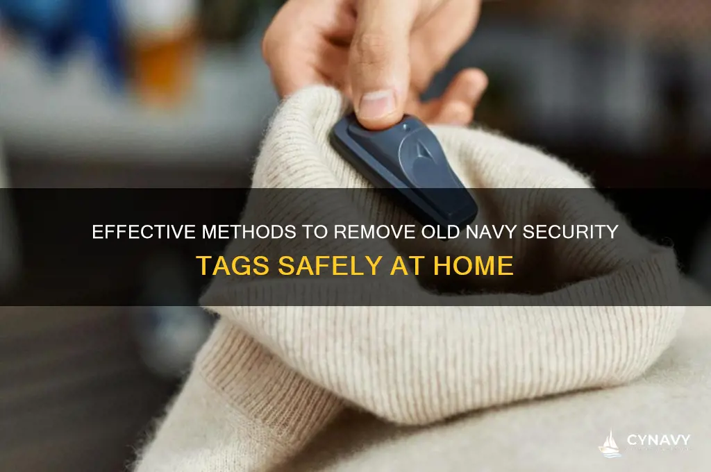 how to get an old navy security tag off