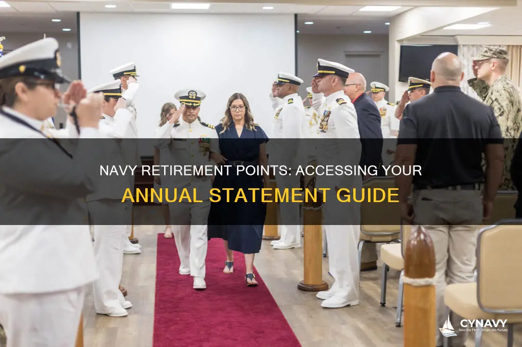 how to get annual retirement points statement navy