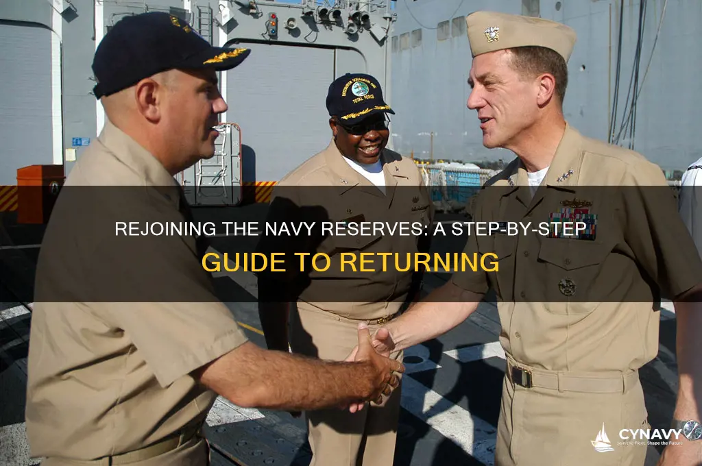 how to get back in the navy reserves