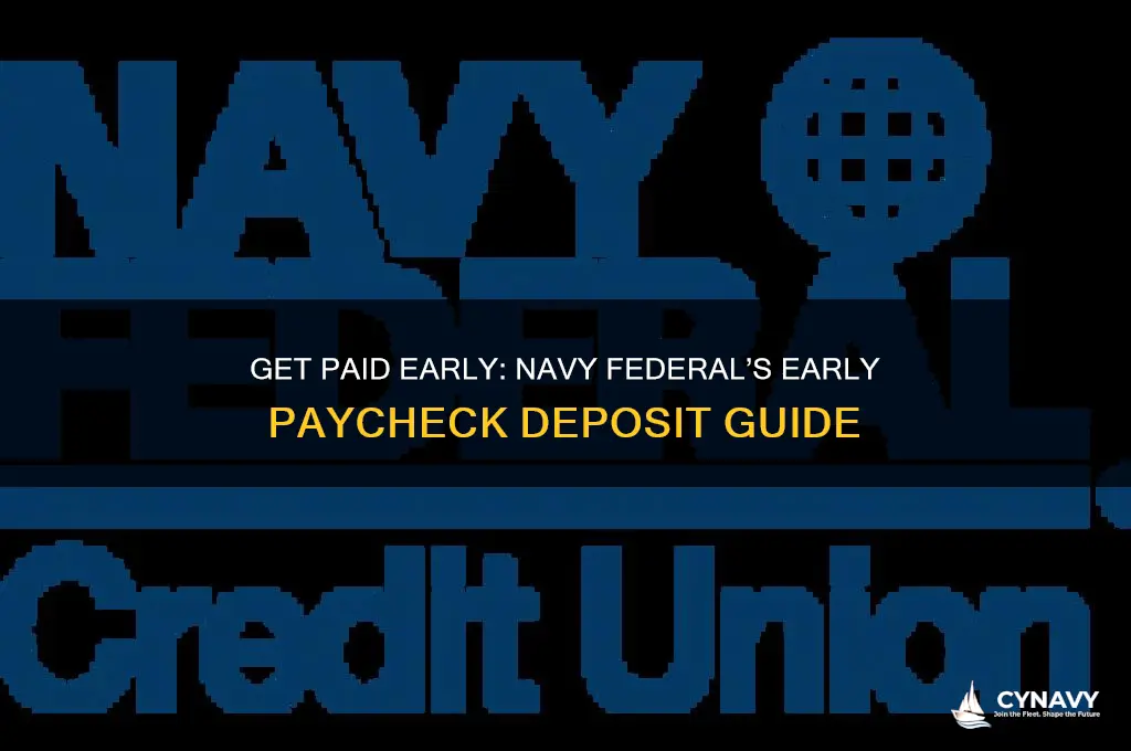 how to get check early navy federal