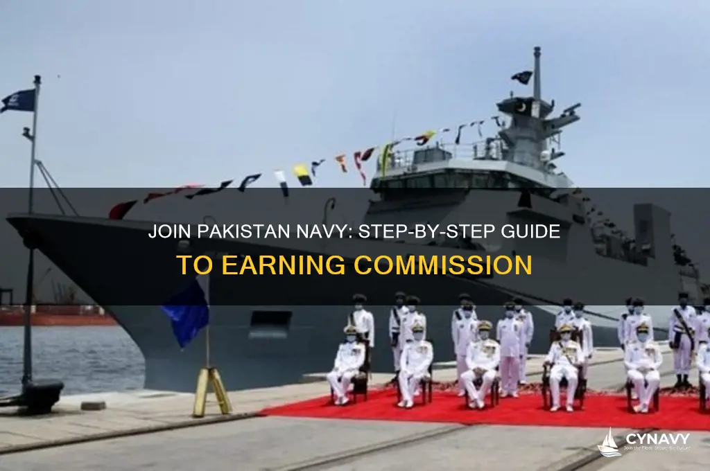 how to get commission in pak navy
