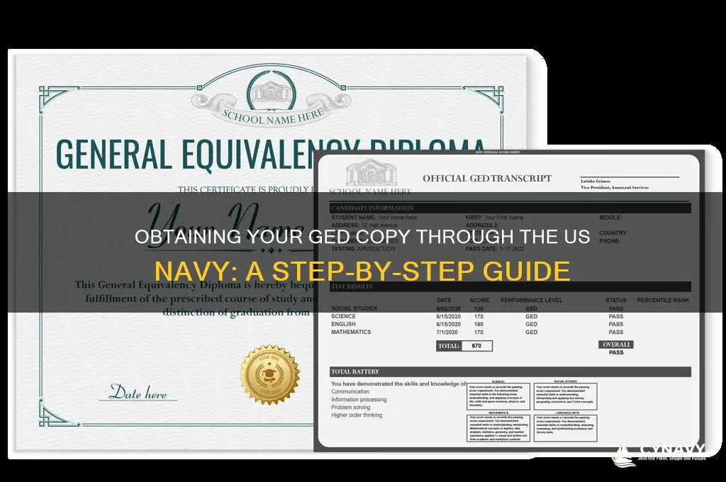 how to get copy of ged threw us navy il