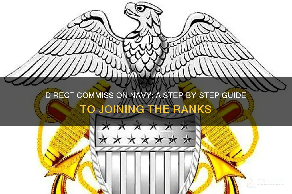 how to get direct commision navy
