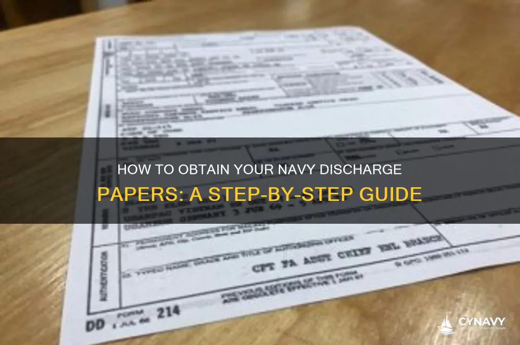 how to get discharge papers from navy