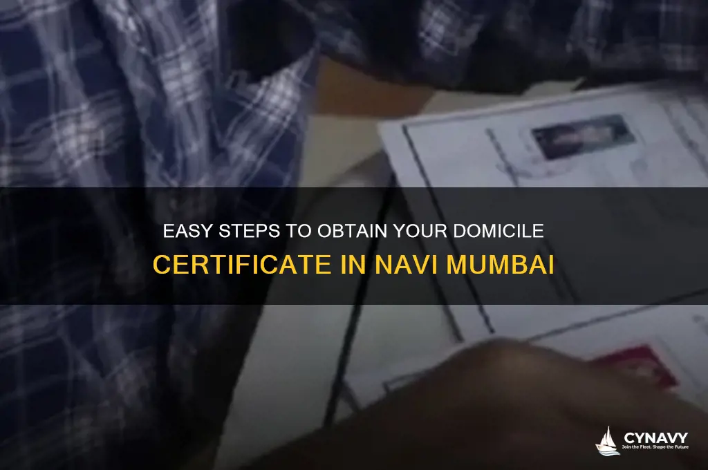 how to get domicile certificate in navi mumbai