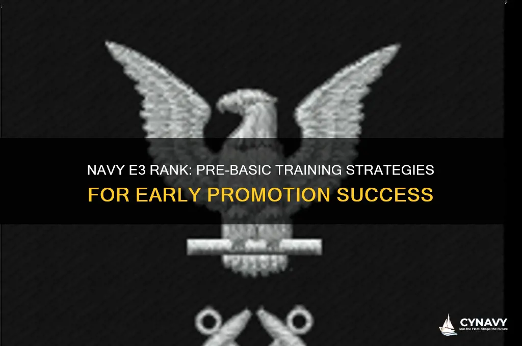 how to get e3 in the navy before basic
