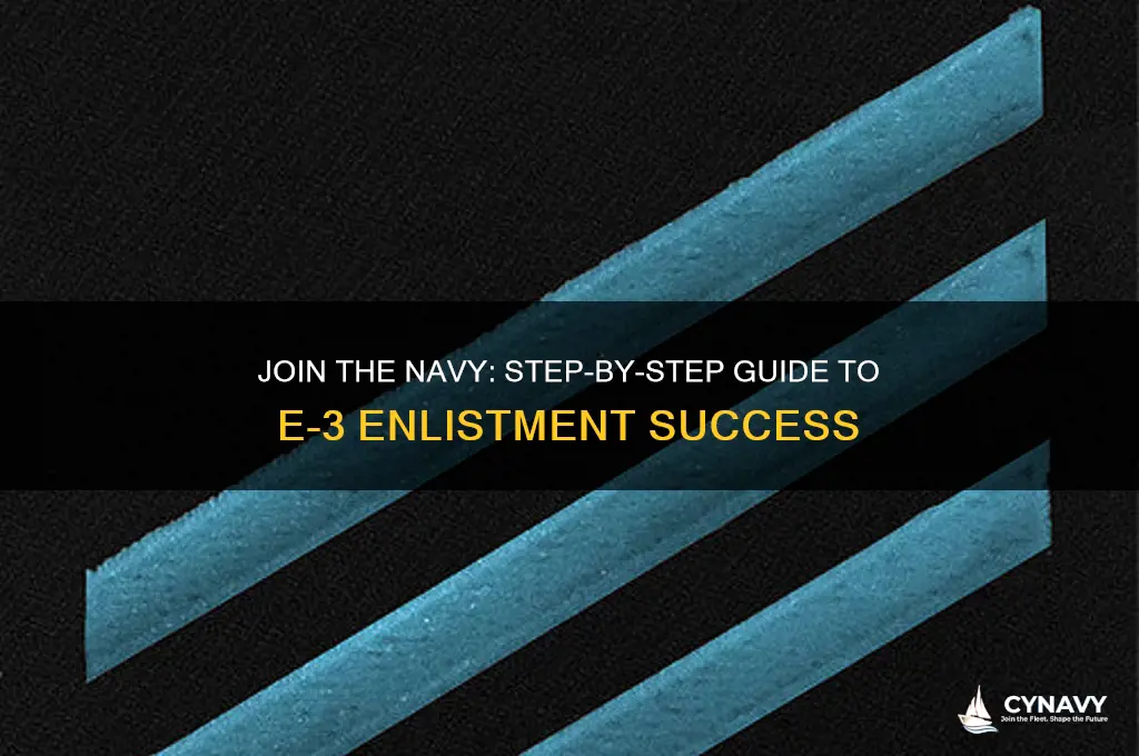 how to get e3 navy enlistment