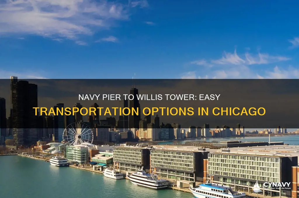 how to get from navy pier to willis tower