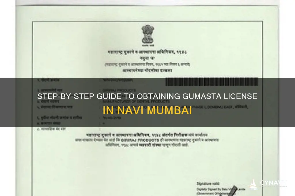 how to get gumasta licence in navi mumbai