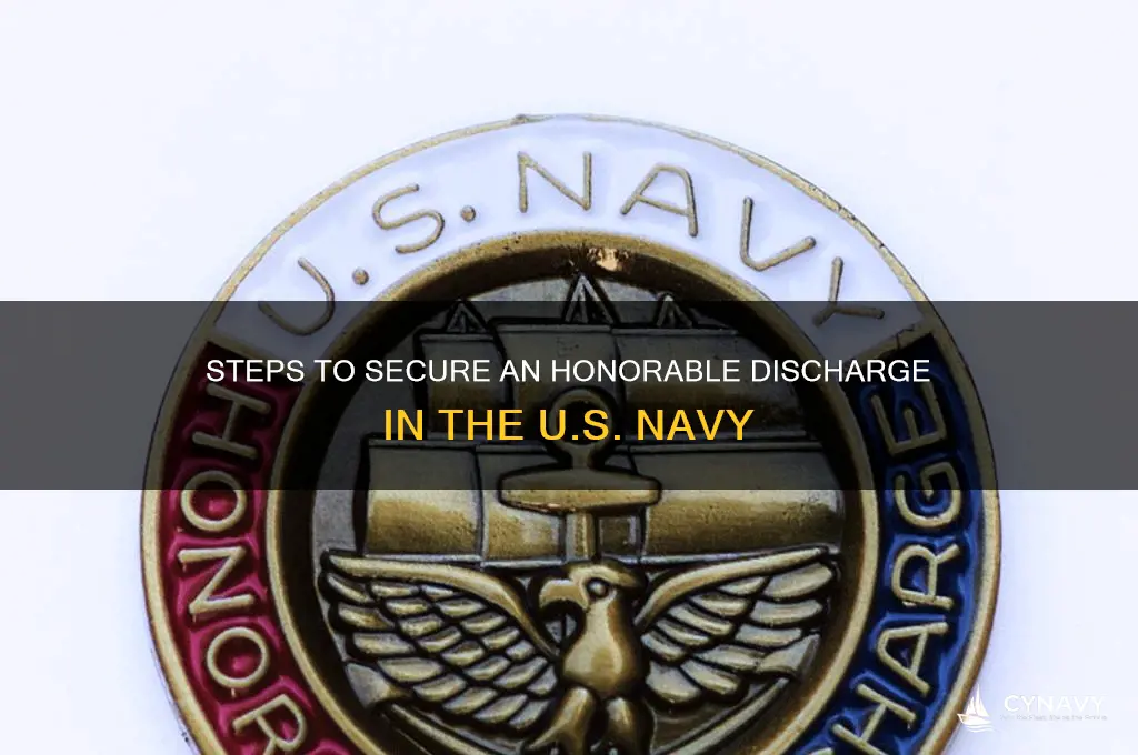 how to get honorable discharge navy