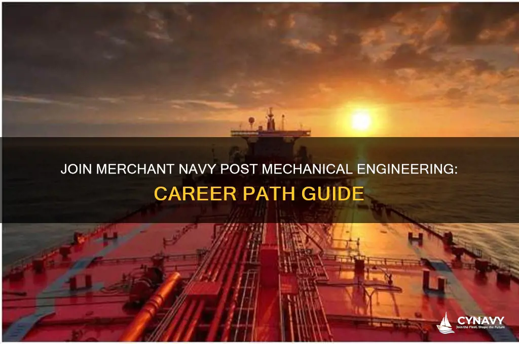 how to get in merchant navy after mechanical engineering