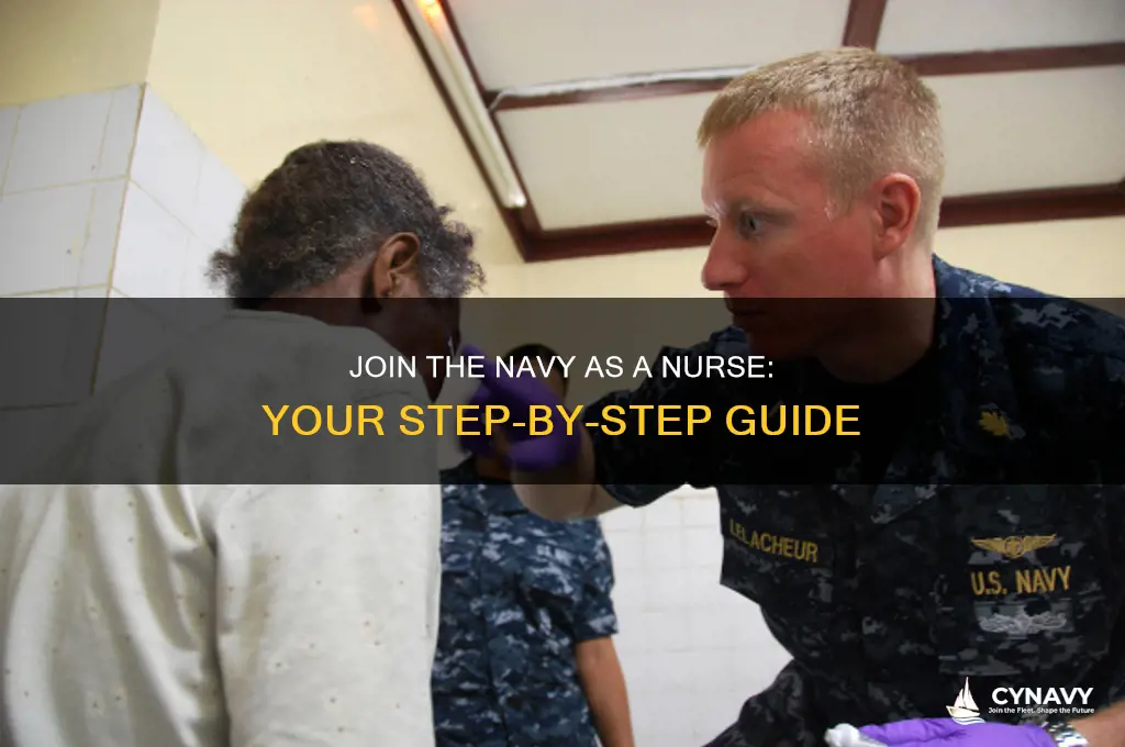 how to get in the navy for nurse