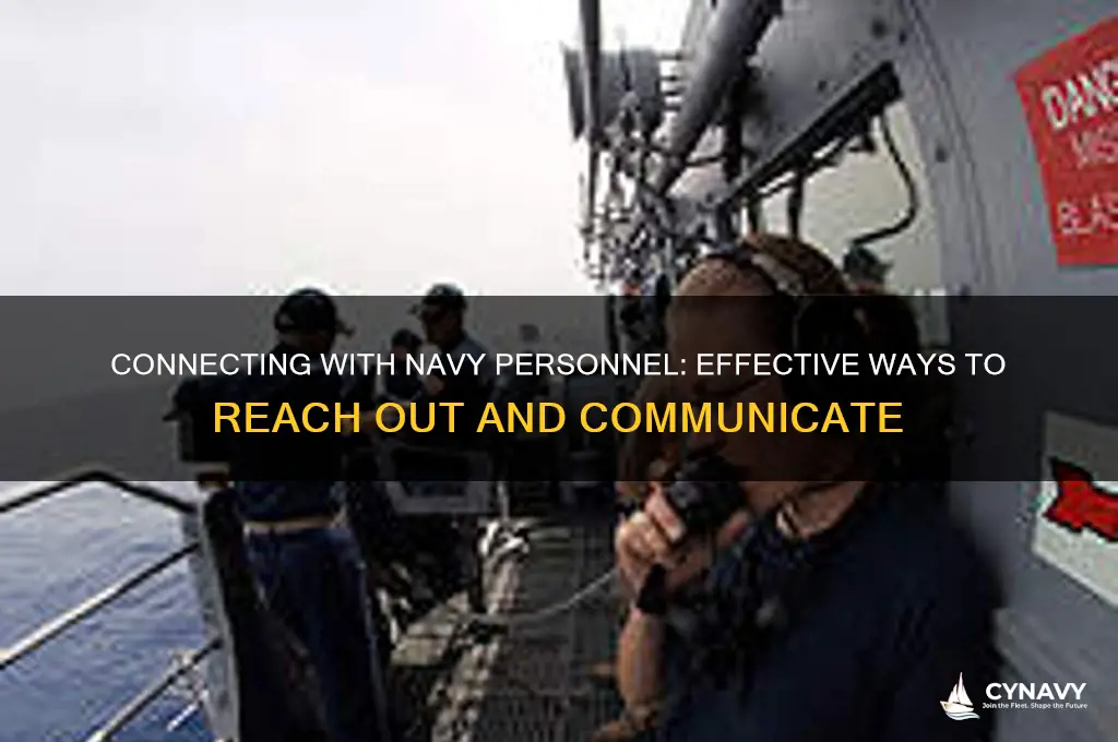 how to get in touch with someone in the navy