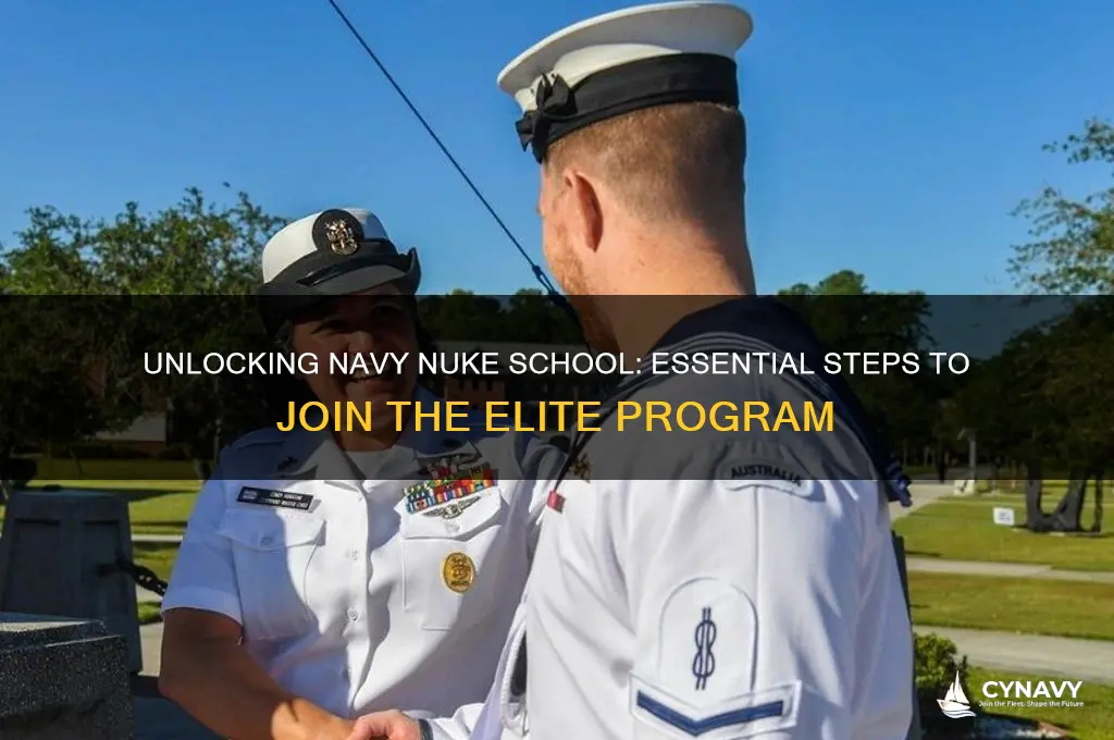 how to get into navy nuke school