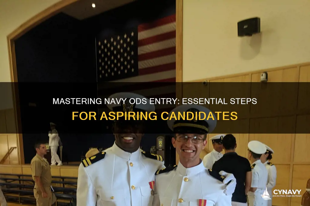 how to get into navy ods