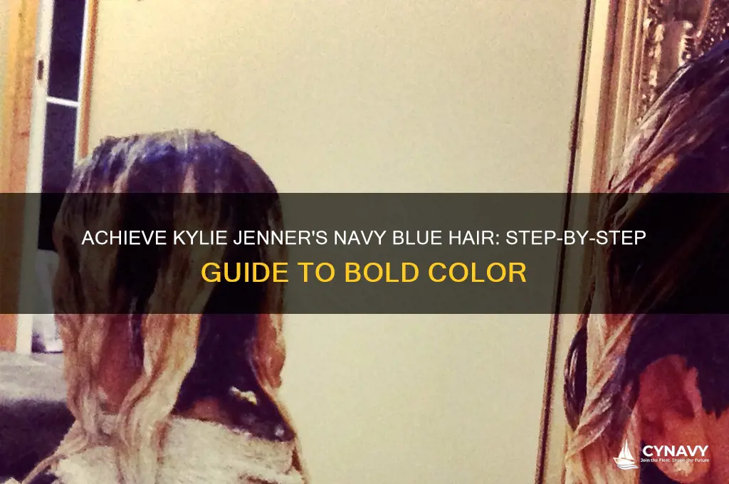 how to get kylie jenner navy blue hair