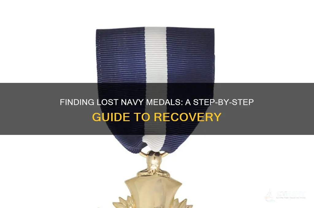 how to get lost navy medals