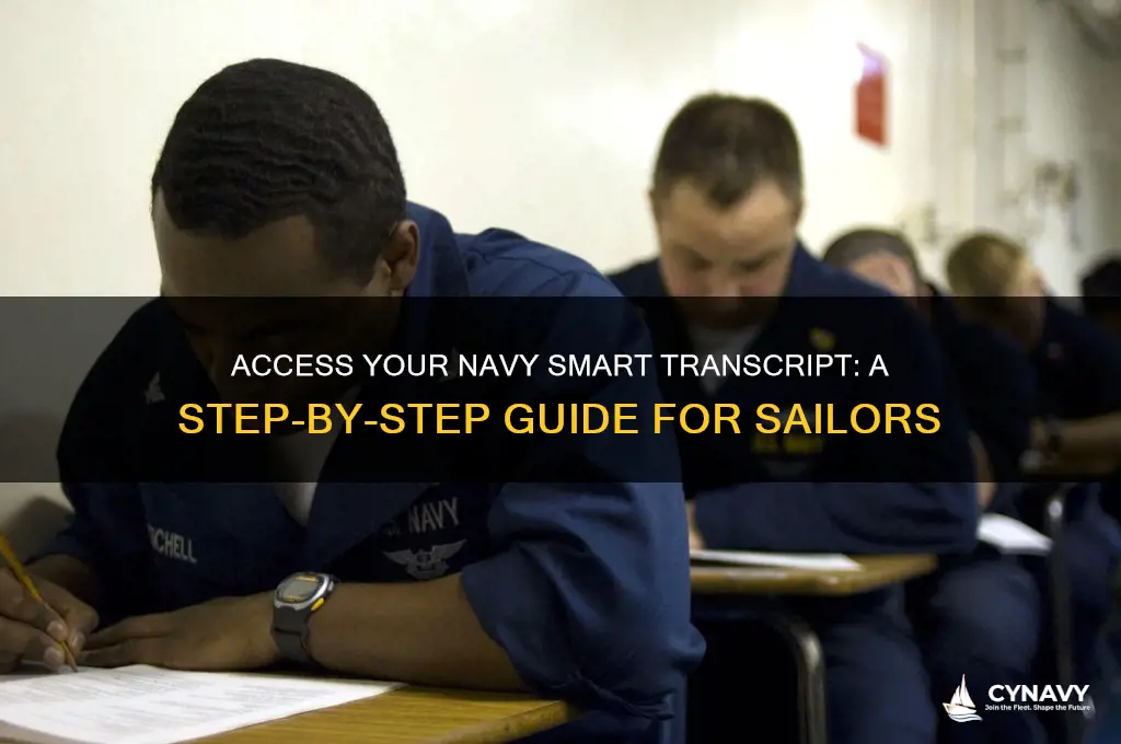 how to get my navy smart transcript