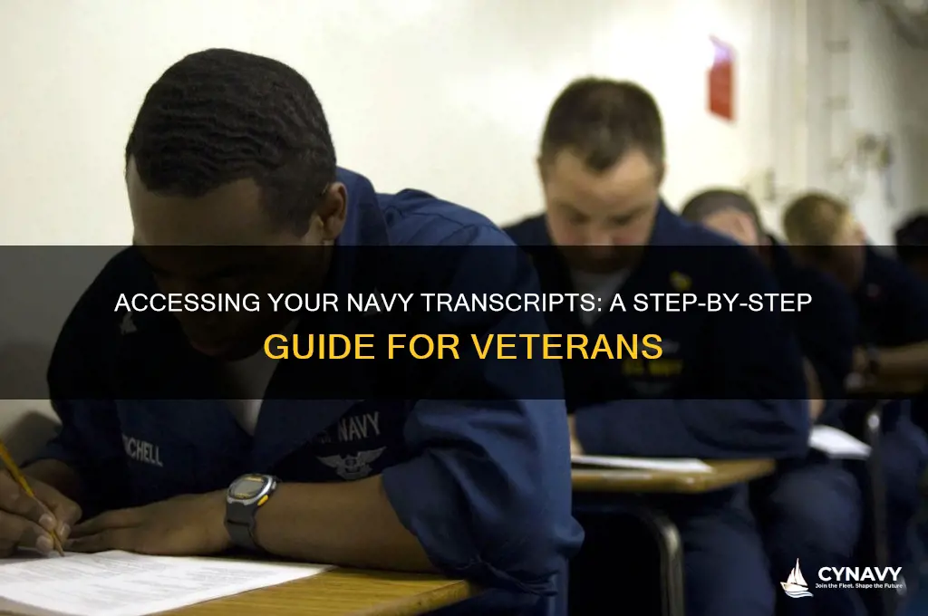how to get my navy transcripts