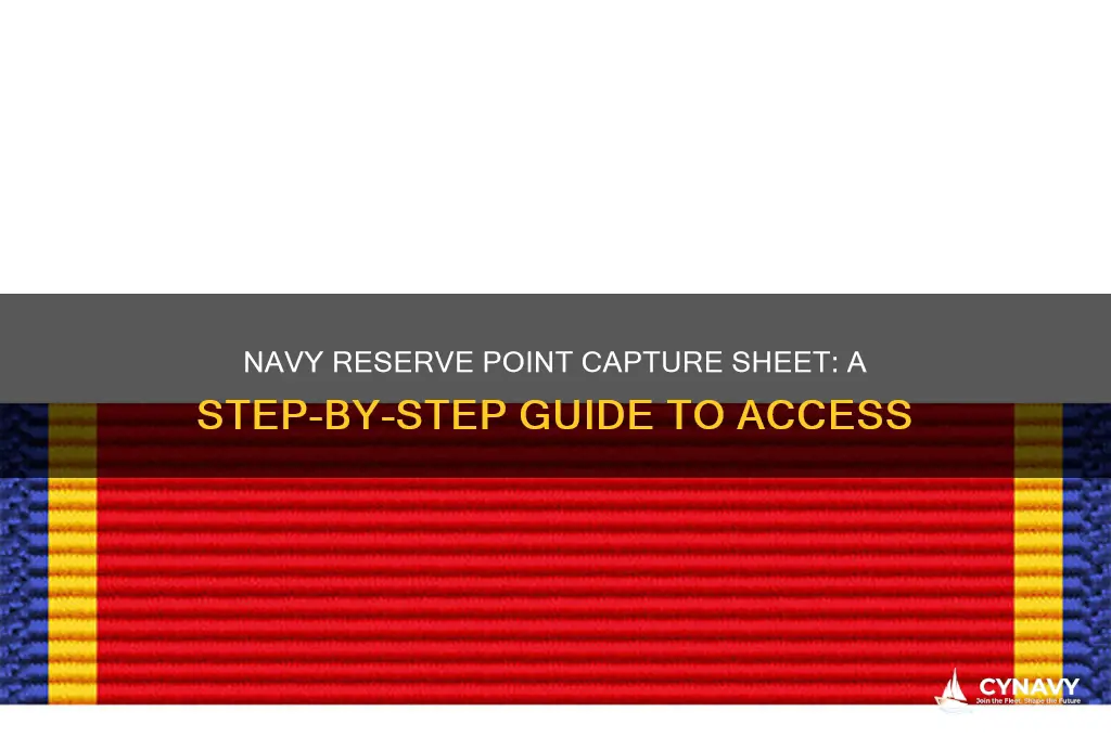 how to get my reserve point capture sheet navy reserve
