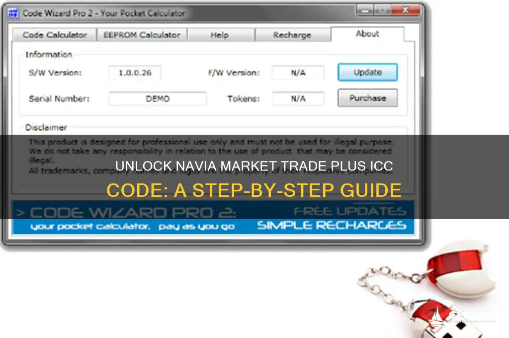 how to get navia market trade plus icc code