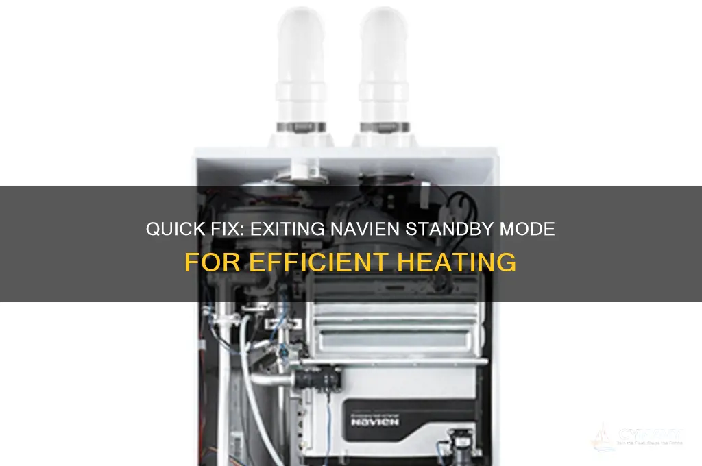 how to get navien out of standby mode