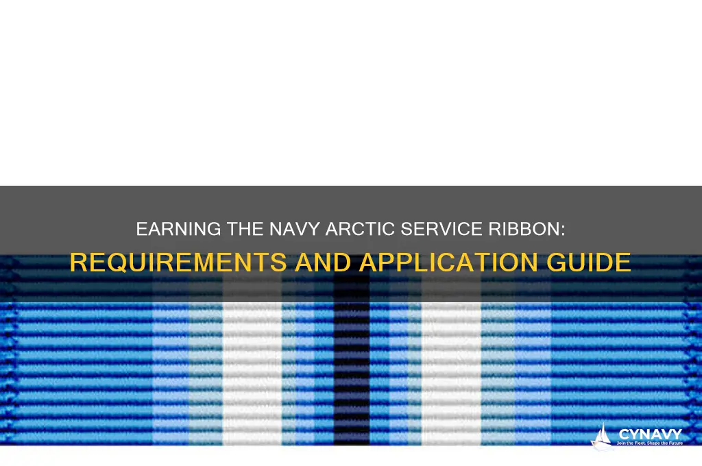 how to get navy arctic service ribbon