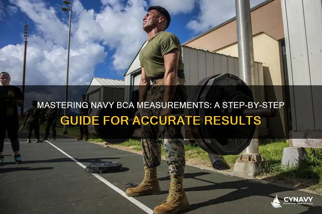 how to get navy bca measurements