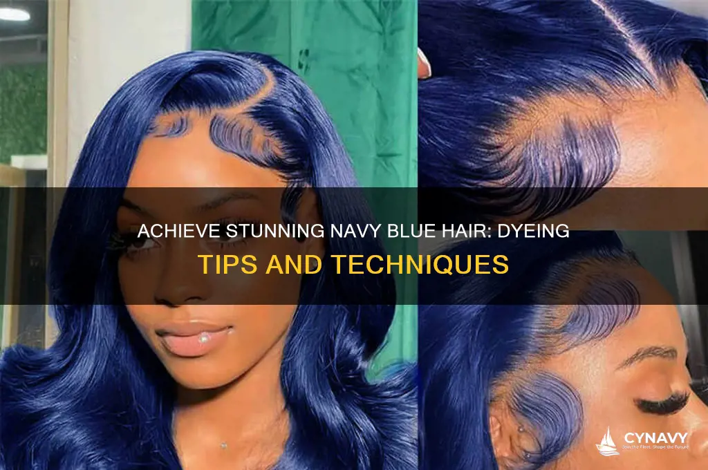 how to get navy blue color hair dye