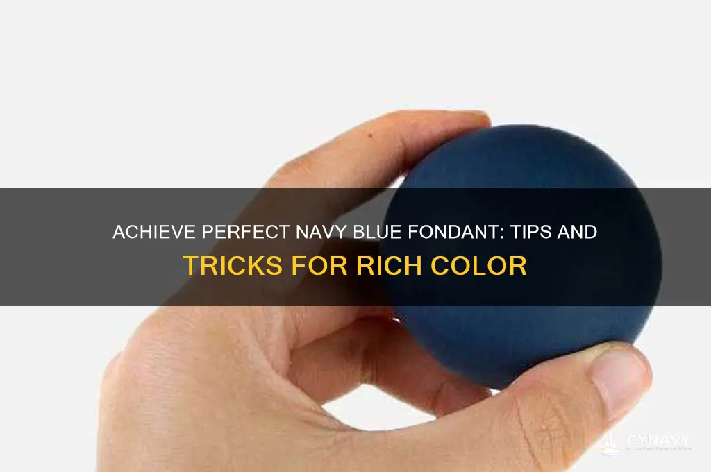how to get navy blue fondant color