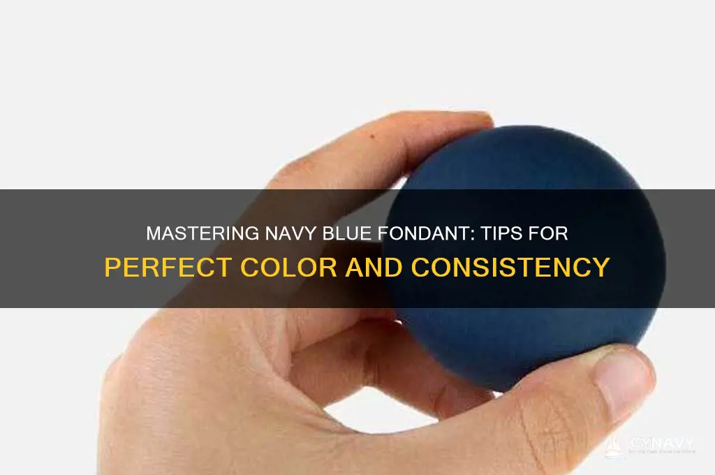 how to get navy blue fondant