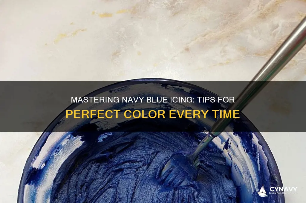 how to get navy blue icing color
