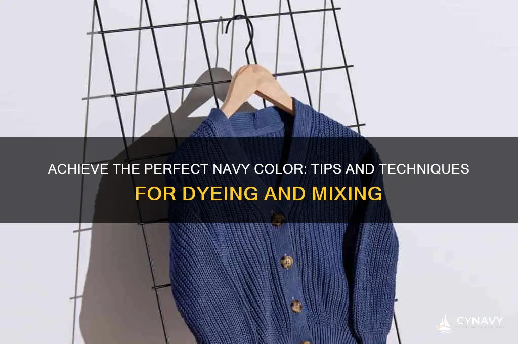 how to get navy color