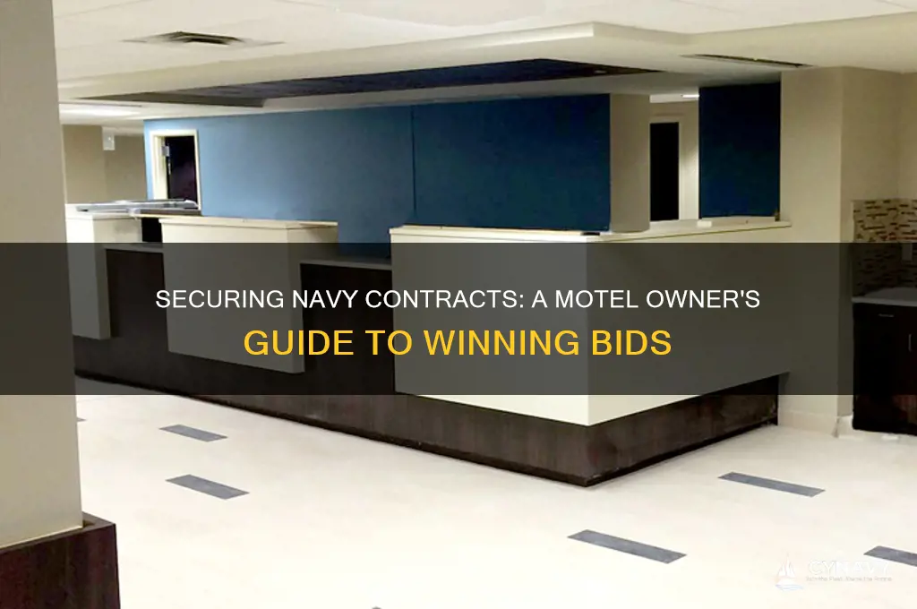 how to get navy contract for motel