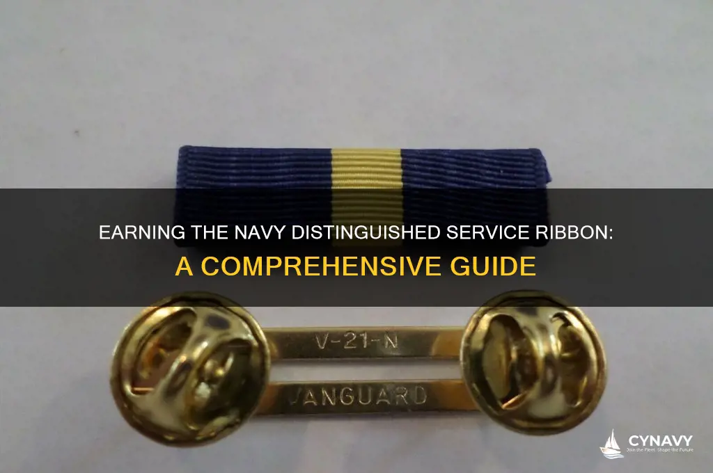 how to get navy distinguished service ribbon