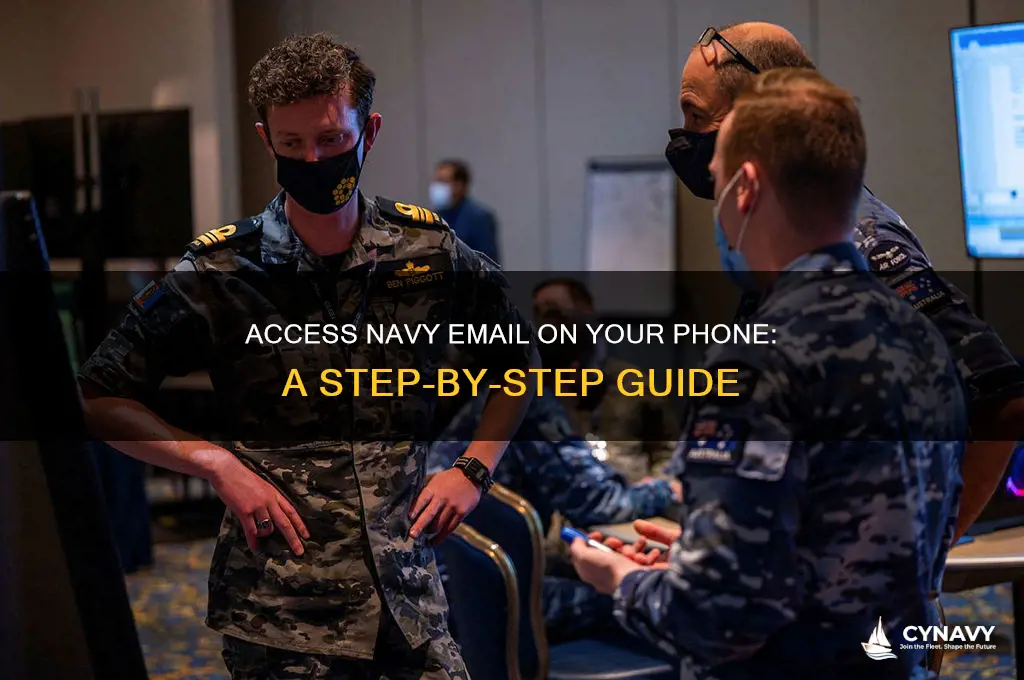 how to get navy email on phone