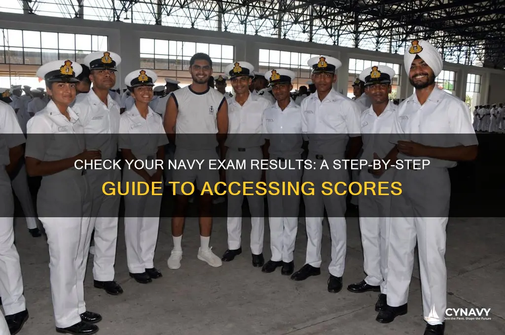 how to get navy exam results