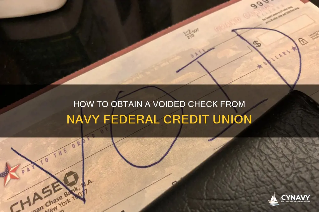 how to get navy federal voided check