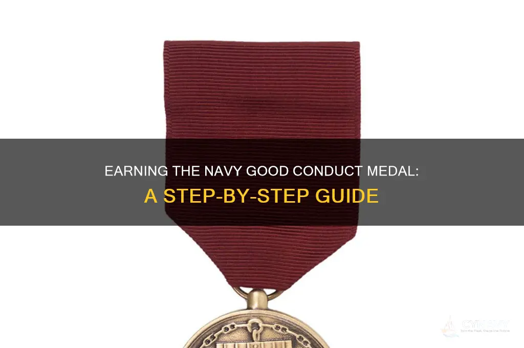 how to get navy good conduct medal