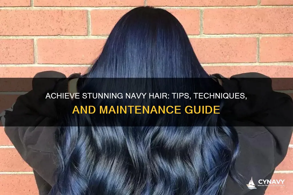 how to get navy hair