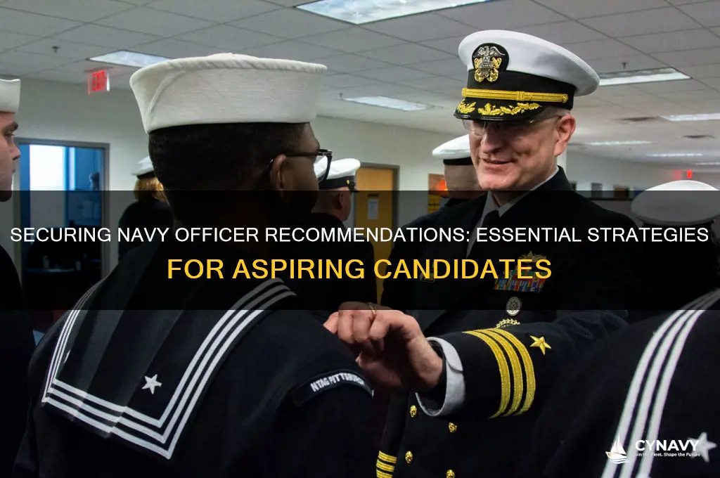 how to get navy officer recommendations