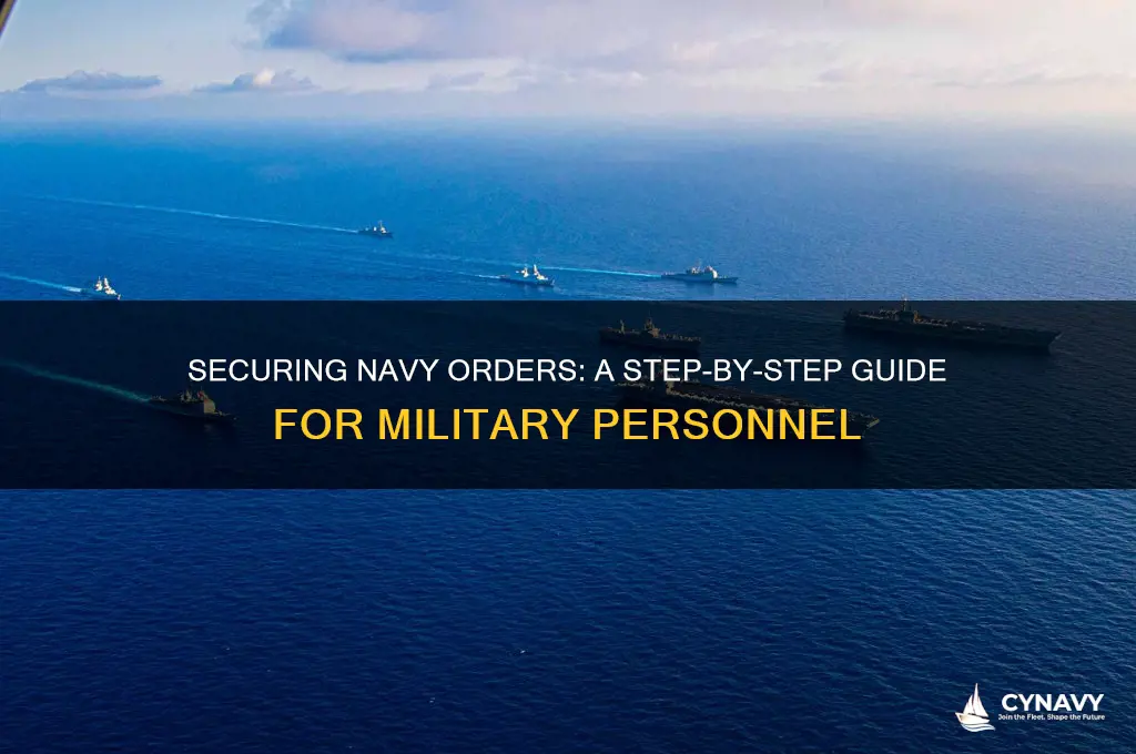 how to get navy orders