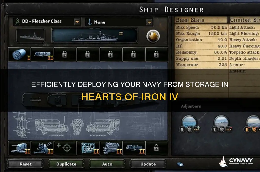 how to get navy out of storage hoi4