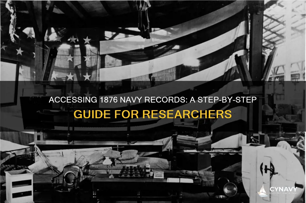 how to get navy records from 1876