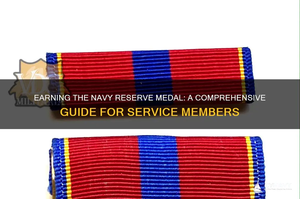how to get navy reserve medal