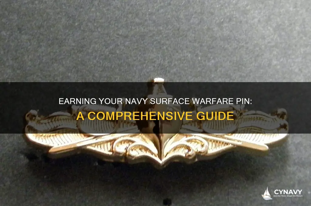 how to get navy surface warfare pin